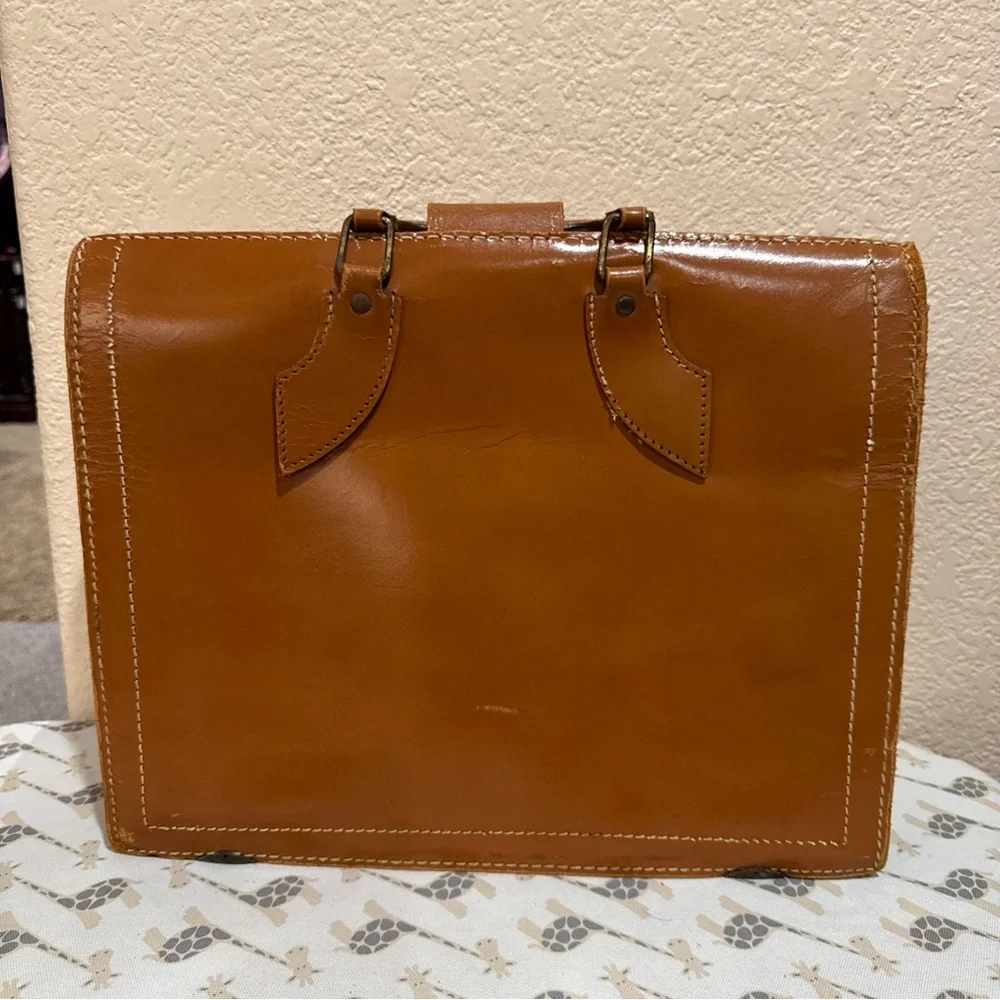 VTG‎ 1960-1970's 7oz Top Grain Cowhide Doctor Briefcase Attache Case Satchel USA